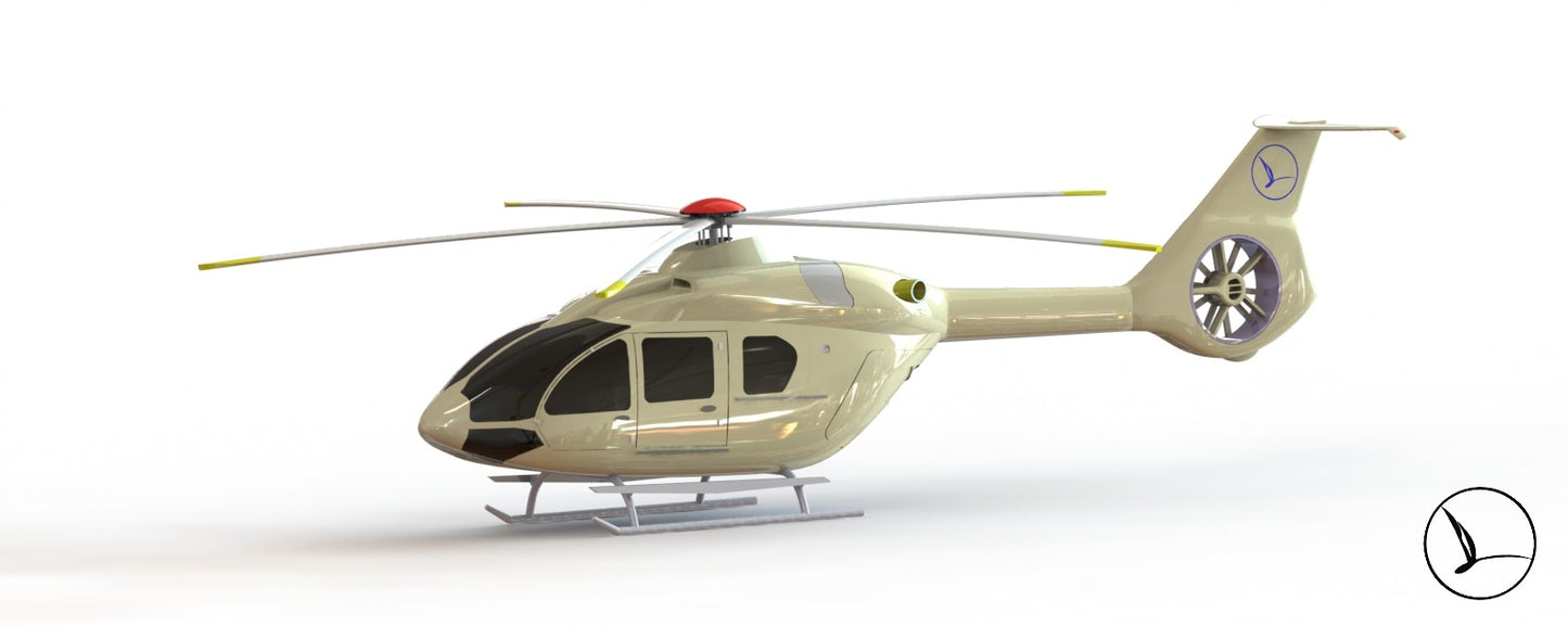 H140 helicopter model kit