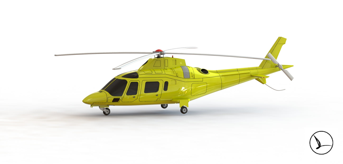 AW109 helicopter model kit