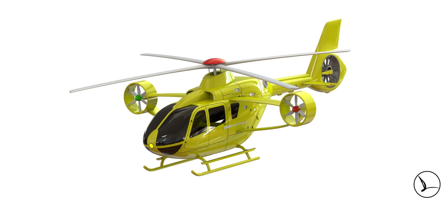 EC135 speed (from matchbox movie) helicopter model kit