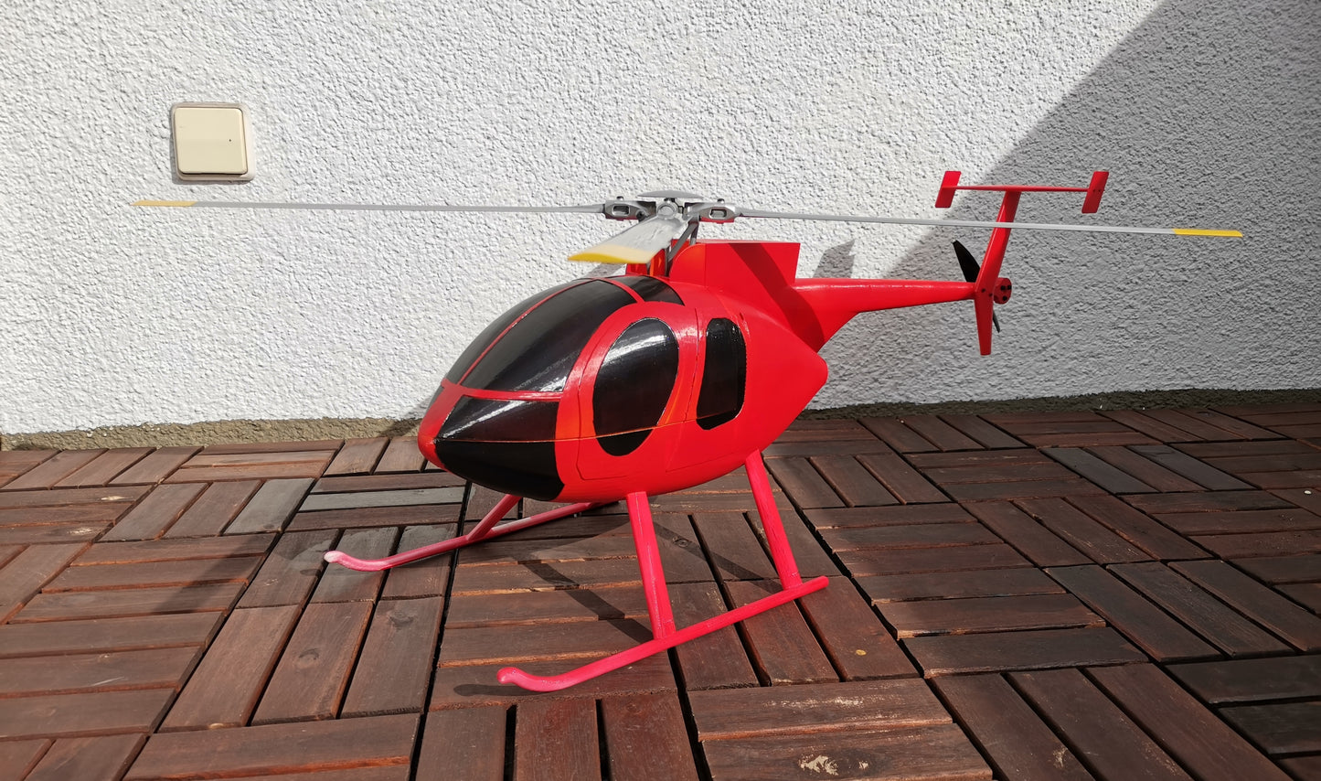MD500 fun scale fuselage for fly wing mechanic