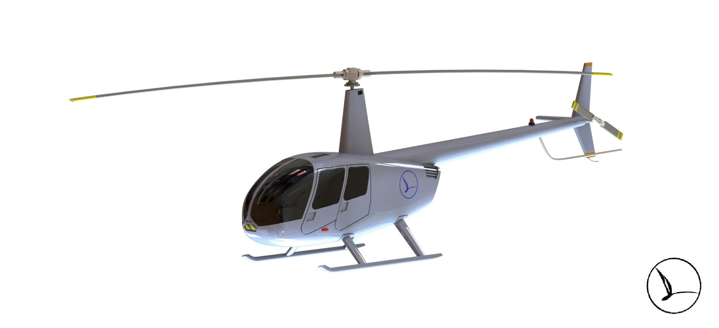 Robinson R44 helicopter model kit